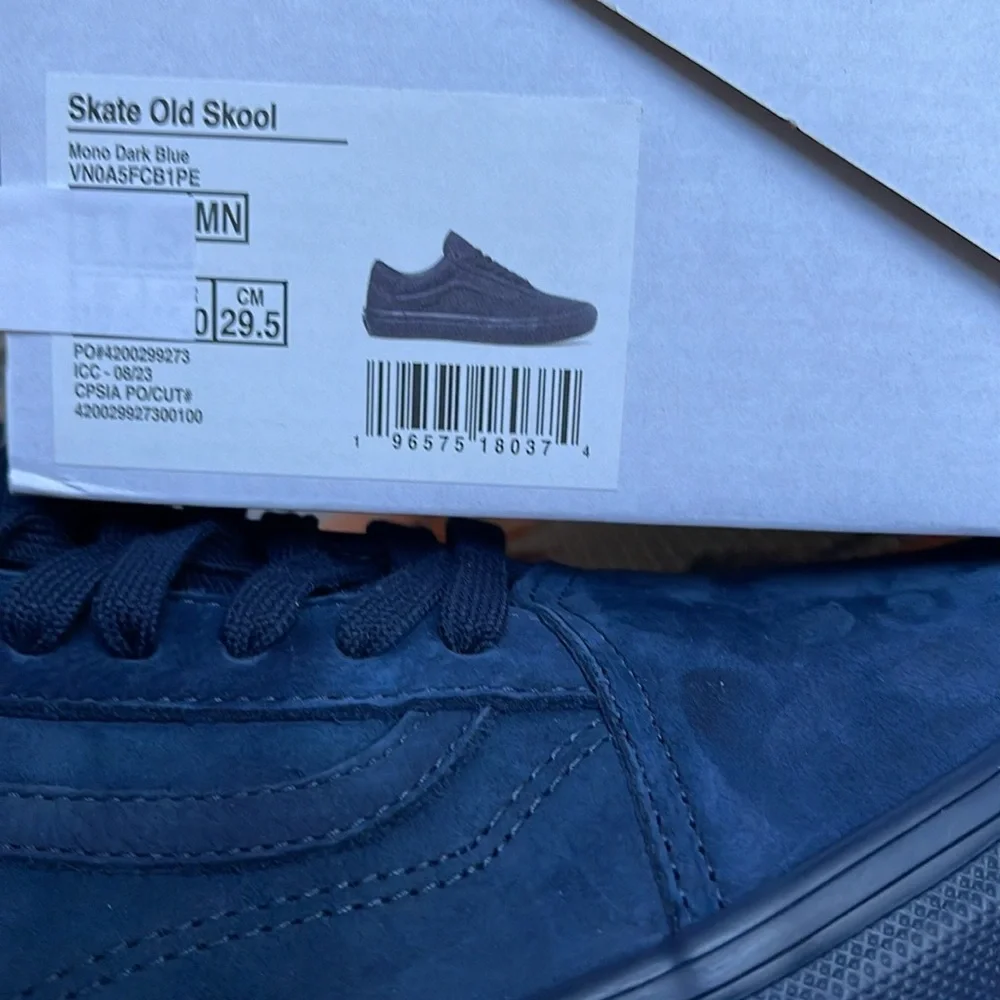 Vans Men’s Skate Old Skool Mono Dark Blue VN0ASFCB1PE Sneakers